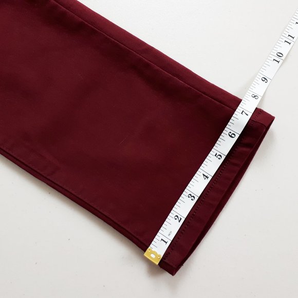 Ethanol Wine Red Slim Stretch Jeans - Picture 12 of 16